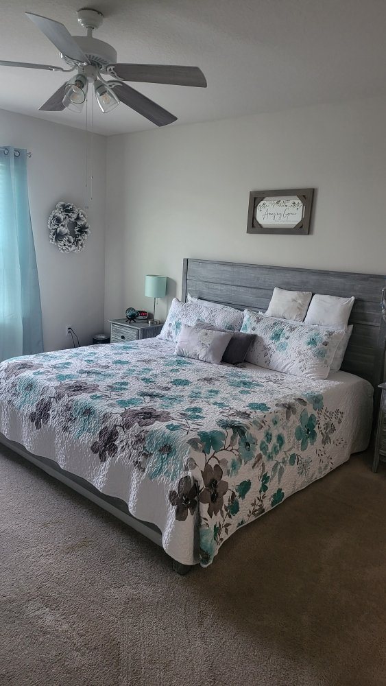 Guest-ready bedroom with queen bed